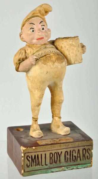 Appraisal: Plaster Small Boy Cigars Statue Description Pre s Original paint