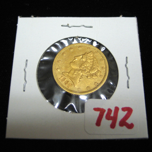 Appraisal: U S FIVE DOLLAR GOLD PIECE Liberty head type variety