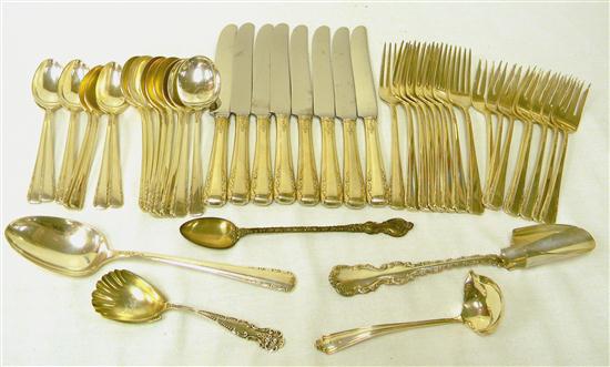 Appraisal: STERLING International Silver flatware ''Courtship'' pattern including eight dinner knives