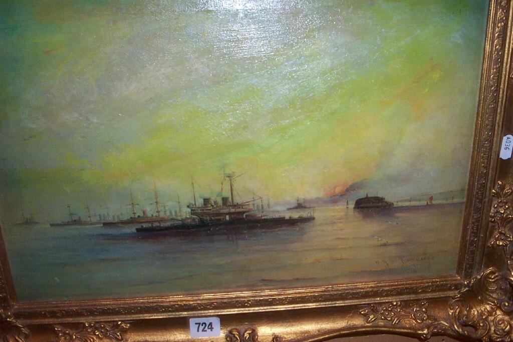 Appraisal: A late th century oil painting on canvas of a