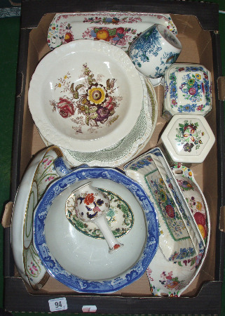 Appraisal: A Collection Of Masons Pottery To Include Plates Dishes Bowls