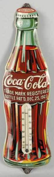 Appraisal: Embossed Tin Coca-Cola Thermometer Description Some small dents one tear