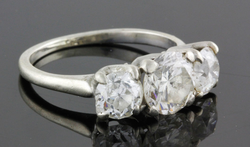 Appraisal: - K Diamond Ring K white gold and diamond ring