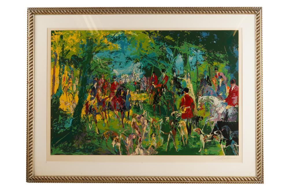 Appraisal: LEROY NEIMAN - CHATEAU HUNT serigraph signed artist proof edition