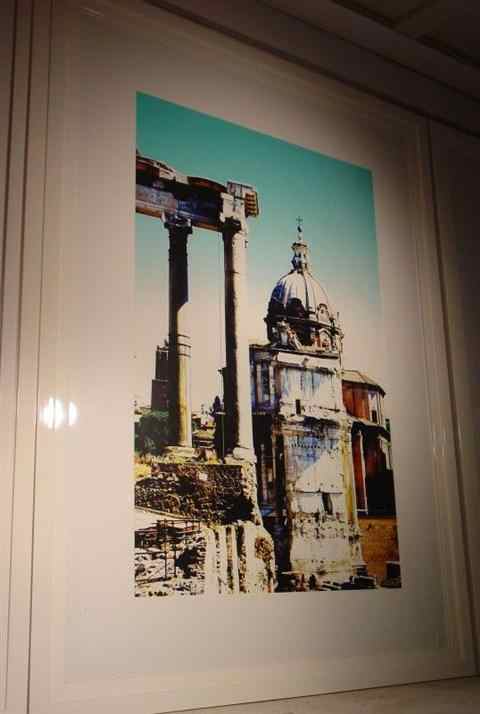 Appraisal: DARRYL SAVAGE AMERICAN COLOR PHOTOGRAPH DEPICTING ROMAN RUINS in x