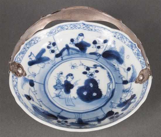 Appraisal: Chinese Export blue and white porcelain saucer Kang XI with