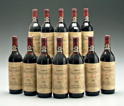 Appraisal: bottles Italian red wine Chianti Classico Riserva Fossi Tuscany Minimal