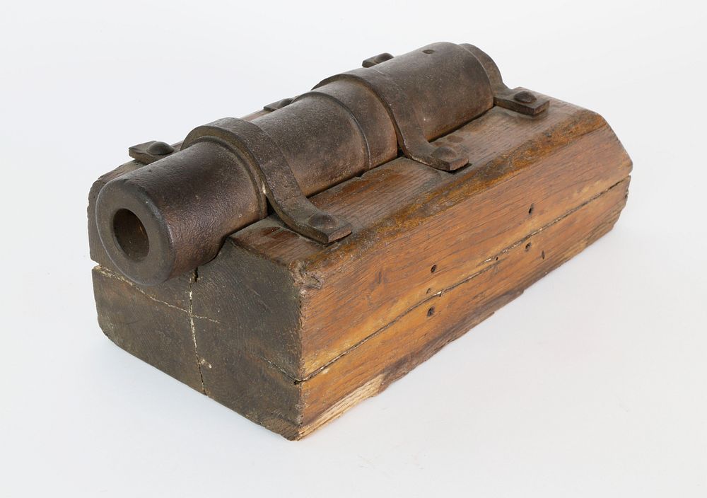 Appraisal: Iron and Wood Ship's Signal or Line-throwing Cannon th Century