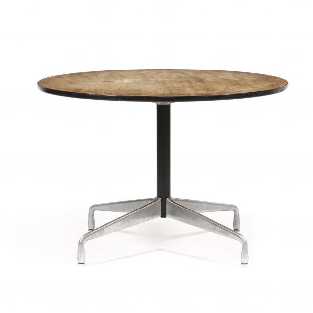 Appraisal: CHARLES AND RAY EAMES PEDESTAL TABLE Herman Miller circa -