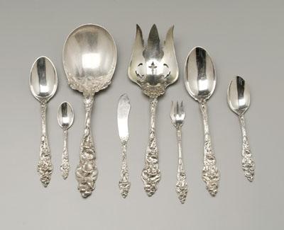 Appraisal: Les Six Fleurs sterling flatware Reed amp Barton pieces one