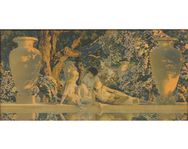 Appraisal: Maxfield Parrish - Garden of Allah original vintage print on