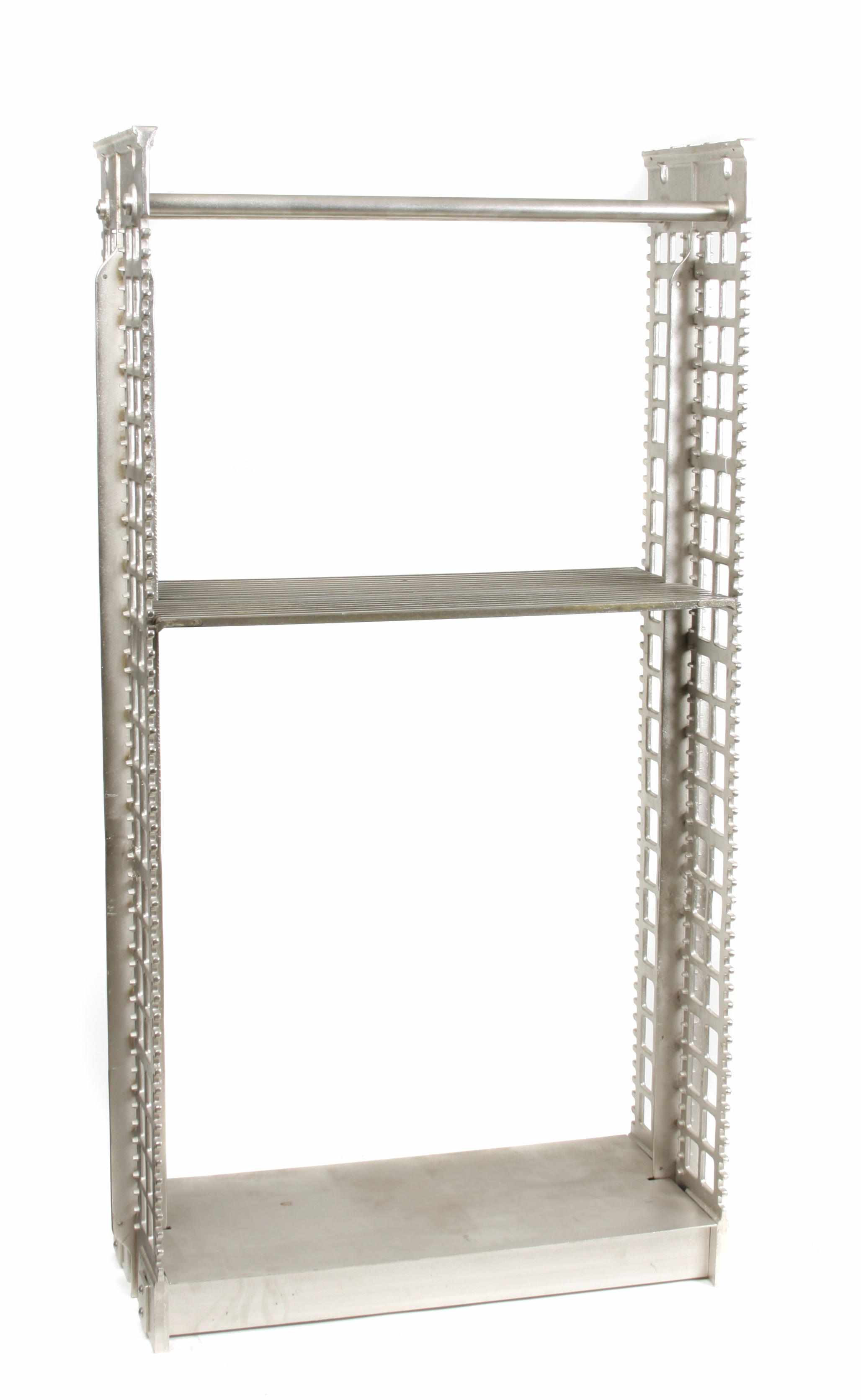 Appraisal: A pair of contemporary openwork metal bookshelves height in width