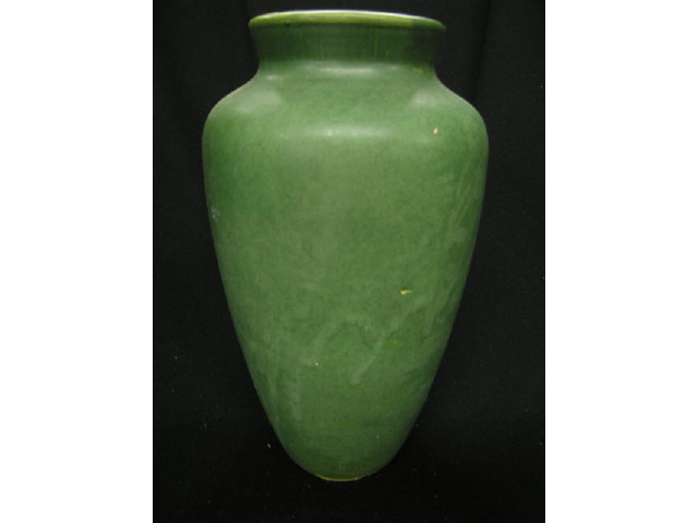 Appraisal: Arts Crafts Art Pottery Vase green slip glaze unsigned