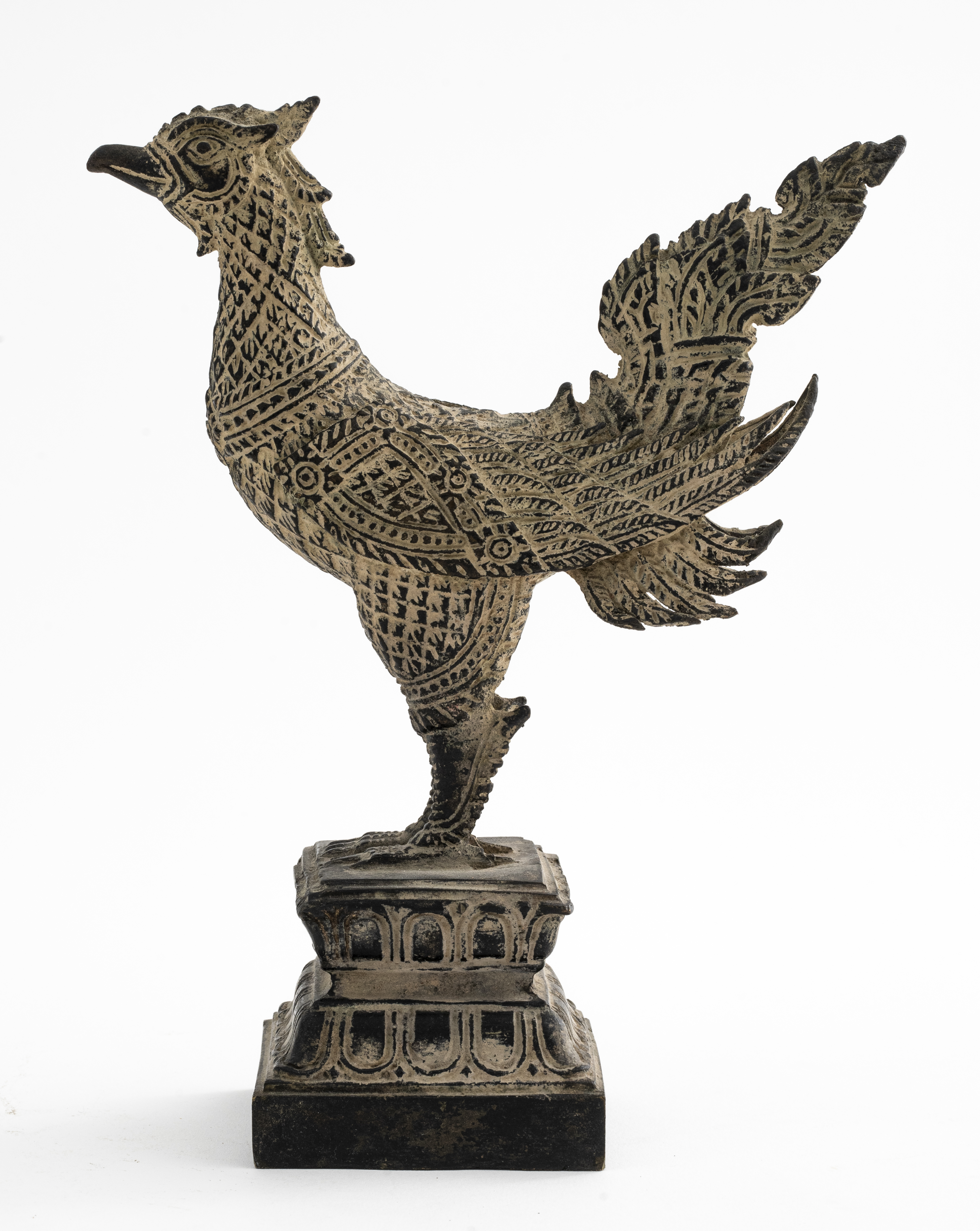 Appraisal: THAI BRONZE SCULPTURE OF A BIRD Thai bronze sculpture of