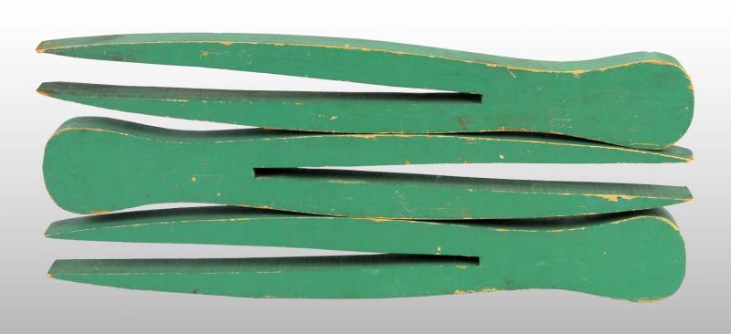 Appraisal: Lot of Wooden Clothespins Description Painted green Condition Excellent Size