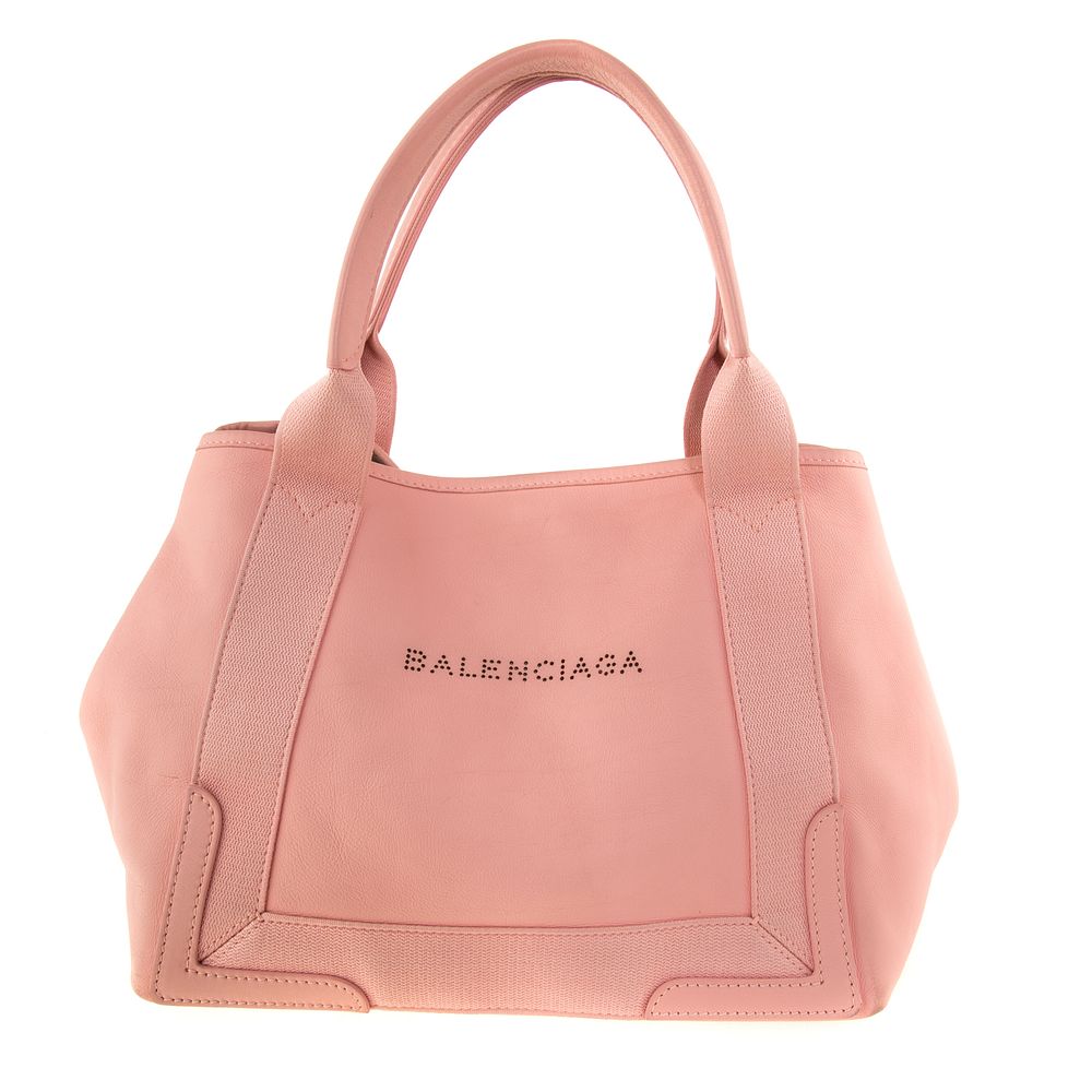 Appraisal: A Balenciaga Perforated Cabas S A Salmon pink leather Balenciaga