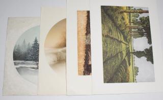 Appraisal: Unframed Nature Comprising the circular images Winter Ed and First