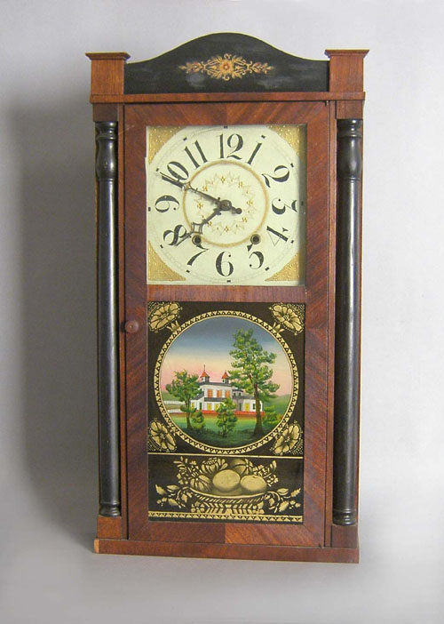 Appraisal: Empire mahogany mantle clock by Williams Orton Preston's Co Farmington