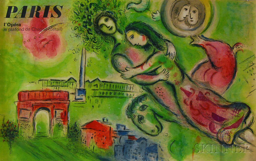 Appraisal: After Marc Chagall Russian French - Paris l'Opera - Rom