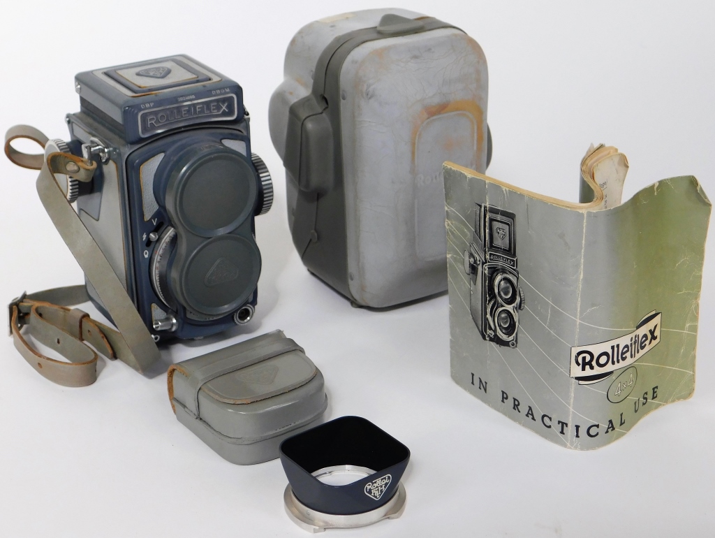 Appraisal: AUTOMATIC ROLLEIFLEX X GRAY BABY TLR CAMERA Rollei Automatic Rolleiflex