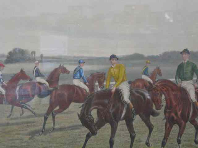 Appraisal: Horse Race Engraving ''Turf Favorites '' from a painting by