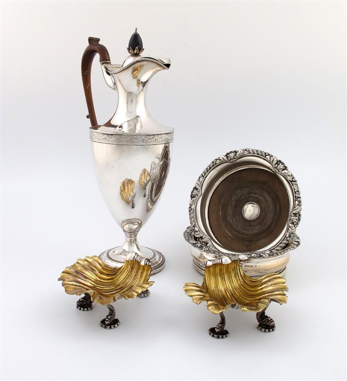 Appraisal: An old Sheffield plated ewer