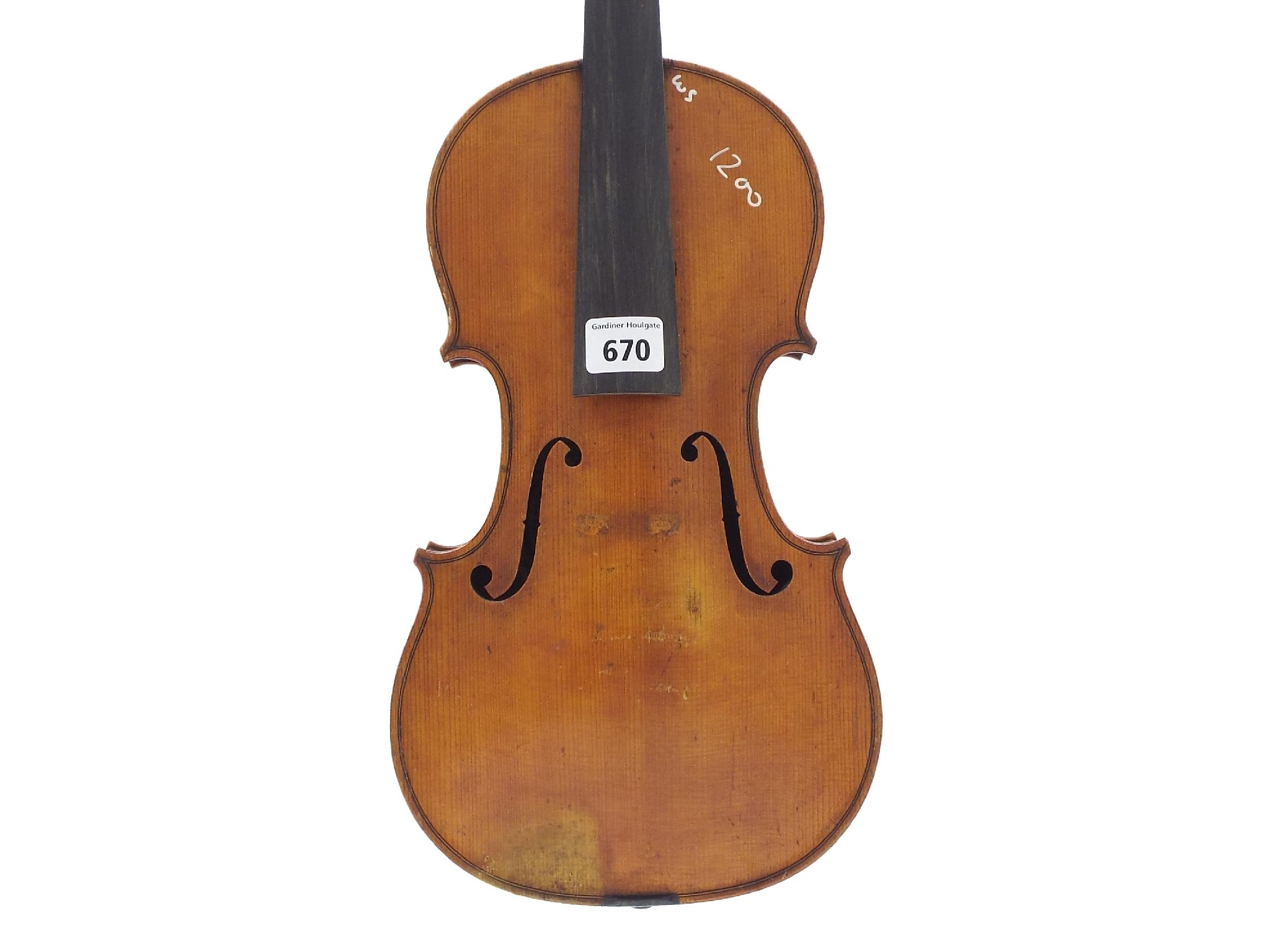 Appraisal: French violin by and labelled Arthur Parisot Impasse de la