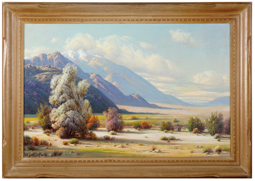 Appraisal: PAUL GRIMM - MOUNTAIN LANDSCAPEoil on canvas signed lower right