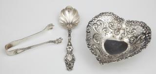 Appraisal: Three Sterling Pieces th c consisting of a he Three