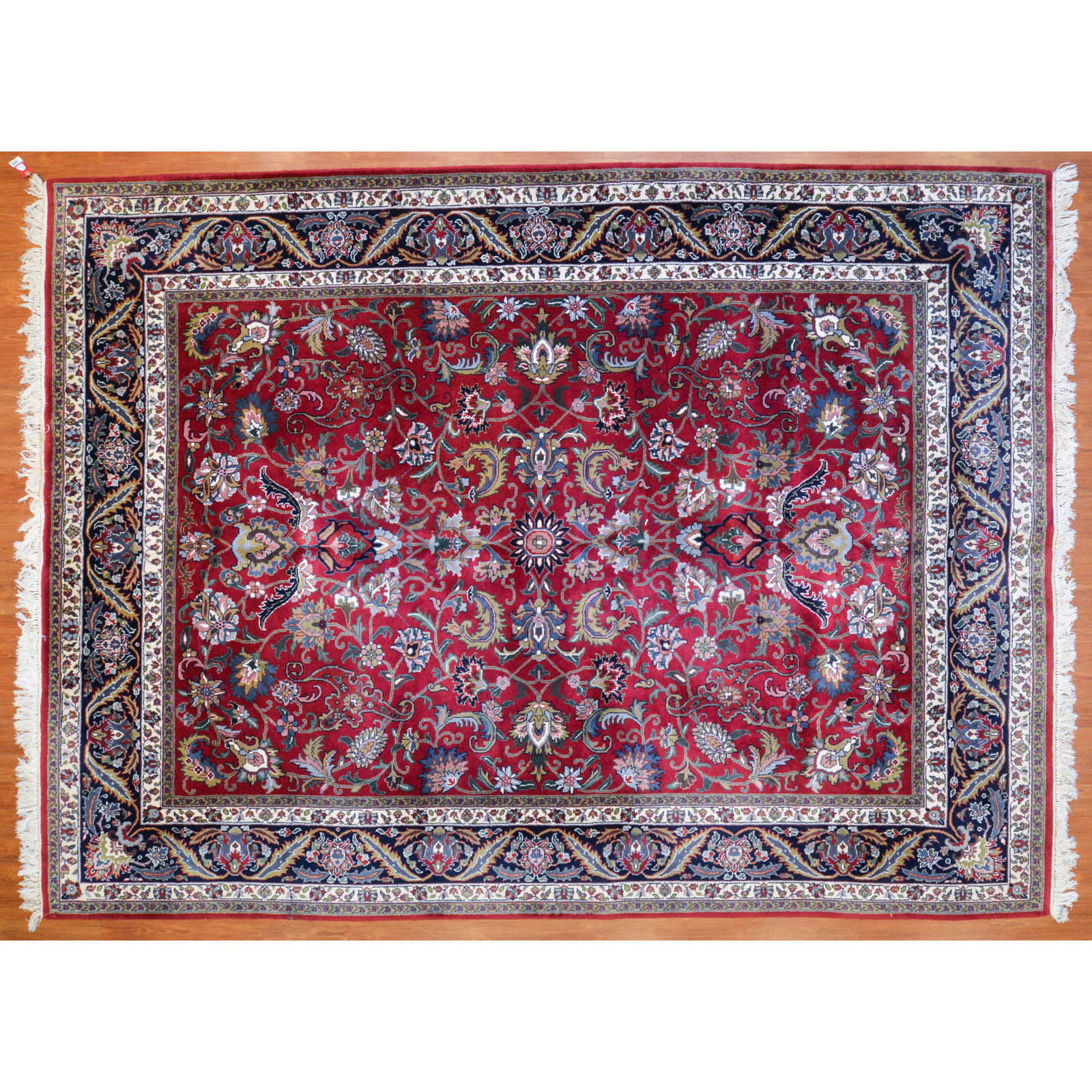 Appraisal: INDO-KASHAN RUG INDIA X Fourth quarter- th century hand-knotted wool