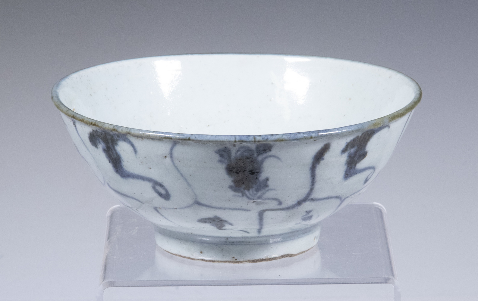 Appraisal: CHINESE PORCELAIN BOWL Ming Style Blue and White Footed Bowl