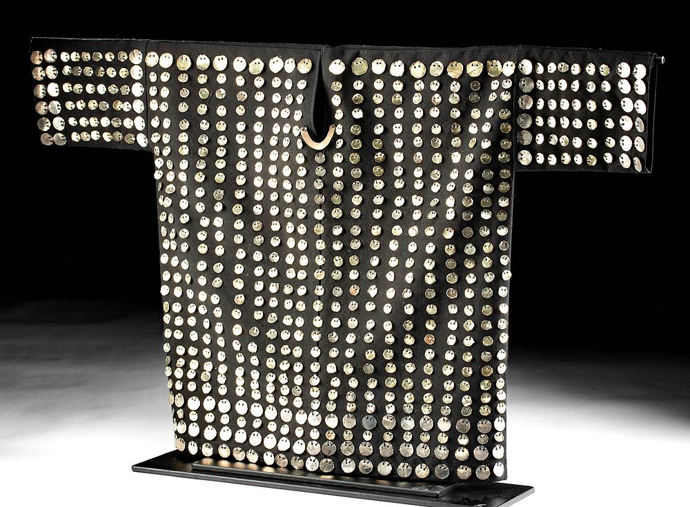 Appraisal: Rare th C Sican Gold Tunic Appliques Originally Listed At