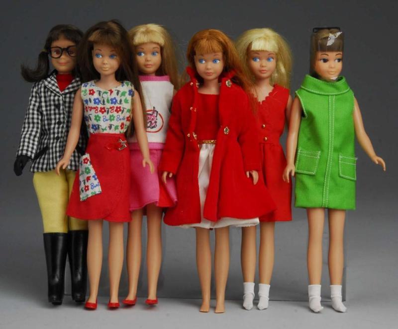 Appraisal: Lot of Barbie Family Dolls Description Five Skipper and one