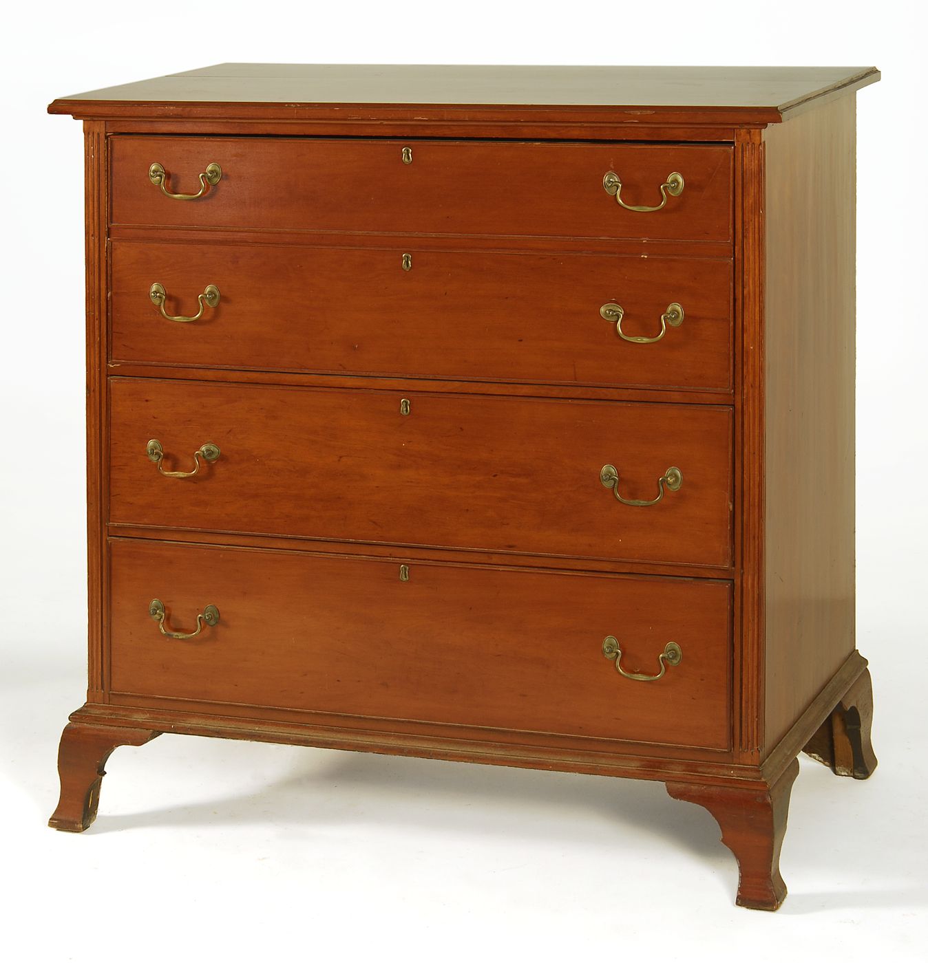 Appraisal: ANTIQUE AMERICAN CHEST-OF-DRAWERS Delaware Valley Area Circa In cherry with