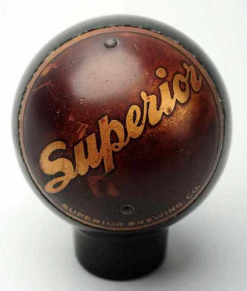 Appraisal: Superior Beer Dakaware Tap Knob Some wear through face and