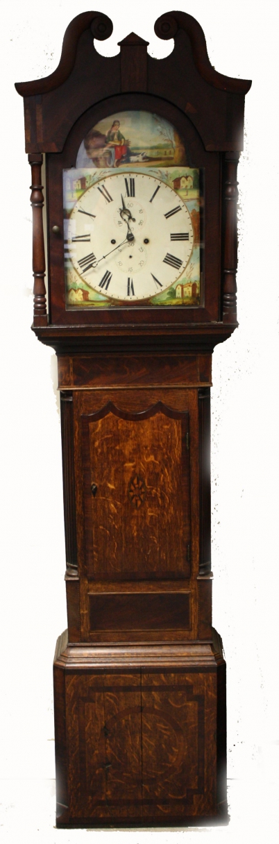 Appraisal: Victorian Inlaid long cased Grandfather clock