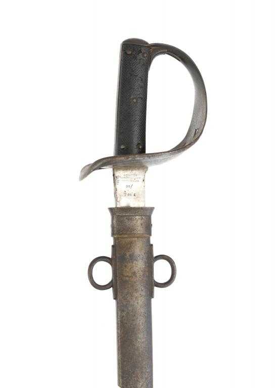 Appraisal: AN PATTERN BRITISH CAVALRY TROOPER'S SWORD AND SCABBARD blade marked