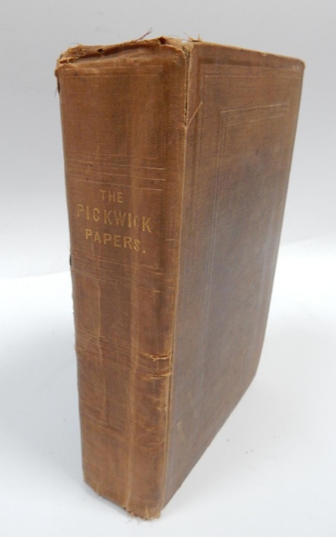 Appraisal: Charles Dickens The Pickwick Papers first edition vo cloth published