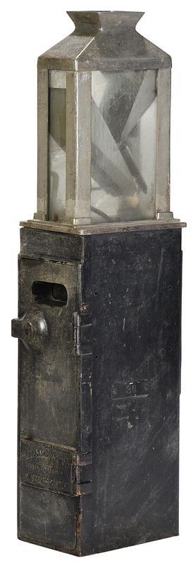 Appraisal: Trolley Fare Box early th century front plate reads CLEVELAND