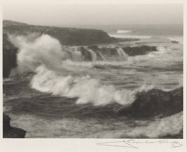 Appraisal: Leopold Hugo American - Coastal Scenes s Two gelatin silver