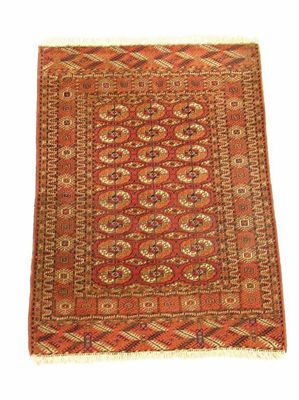 Appraisal: A Tekke Turkmen rug Turkmenistan c x in x cm