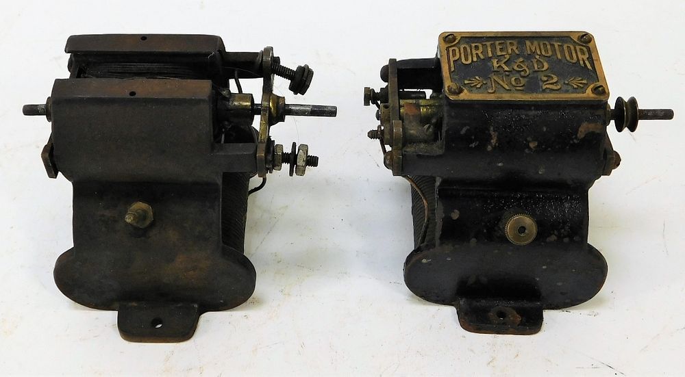 Appraisal: Porter Motor Miniature Toy Motors United States Early th Century