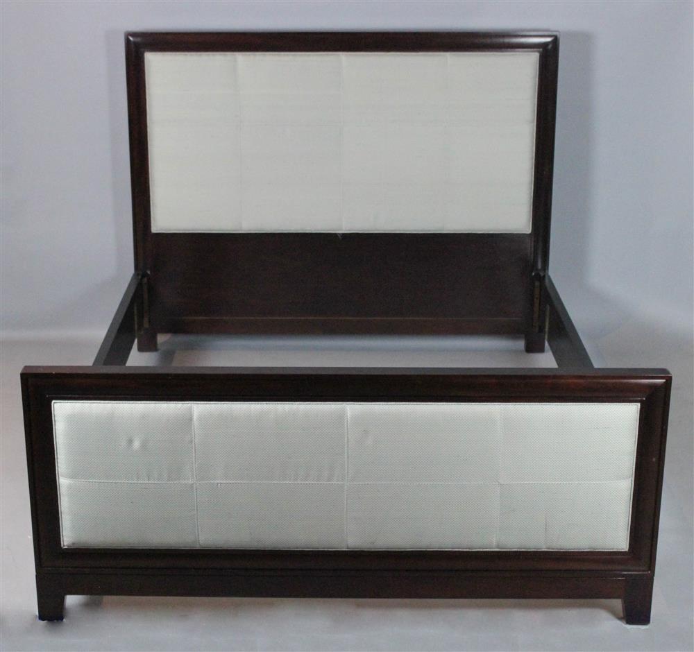 Appraisal: EMPIRE STYLE MAHOGANY QUEEN SIZE BEDSTEAD ESTATE OF TOM CLANCY