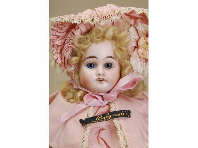 Appraisal: German Walking Doll Germany ca unmarked fine quality bisque socket