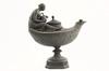 Appraisal: WEDGWOOD BASALT LAMP - Roman Classical Form Oil Lamp featuring