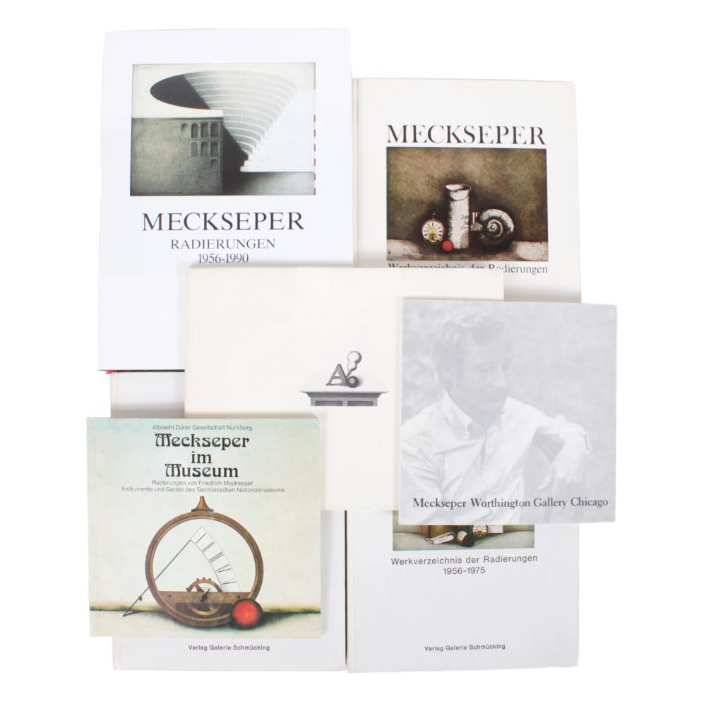 Appraisal: FRIEDRICH MECKSEPER SEVEN ART MONOGRAPH BOOKS CATALOGUES RAISONNES EXHIBITION CATALOGS