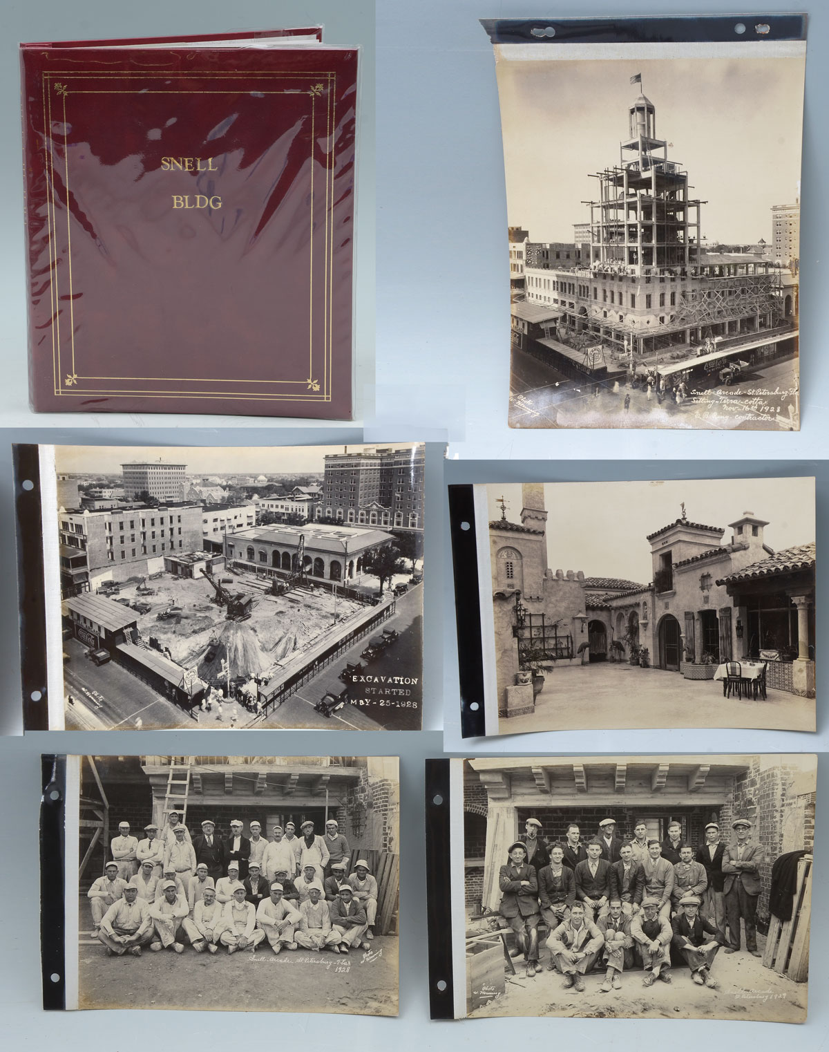 Appraisal: PHOTO ALBUM DEPICTING THE - CONSTRUCTION OF ST PETERSBURG'S SNELL