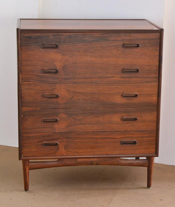 Appraisal: DANISH BLACKBEAN CHEST OF DRAWERS