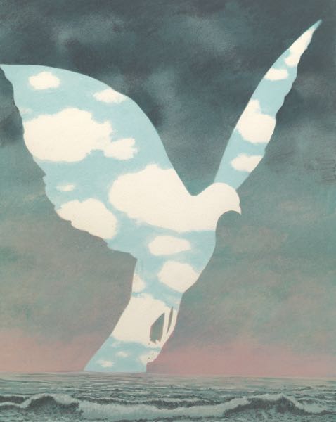 Appraisal: RENE MAGRITTE BELGIAN - x paper x image La Grande