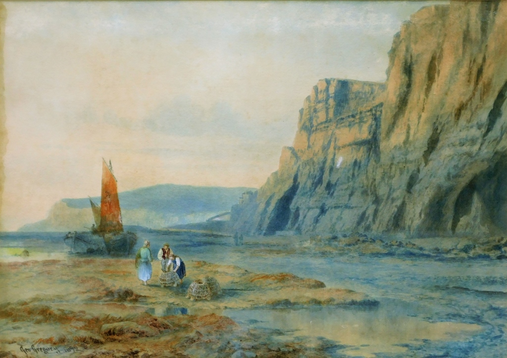 Appraisal: GEORGE GREGORY ENGLISH SEASCAPE PAINTING United Kingdom - Impressionist depiction